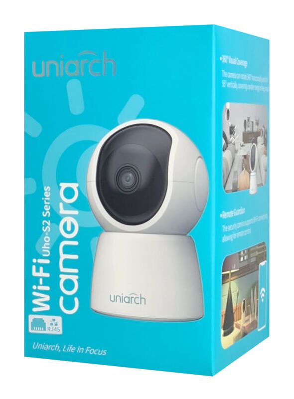 UNIARCH smart κάμερα UHO-S2E-M4, 4MP, WiFi, PTZ, SD - Image 5