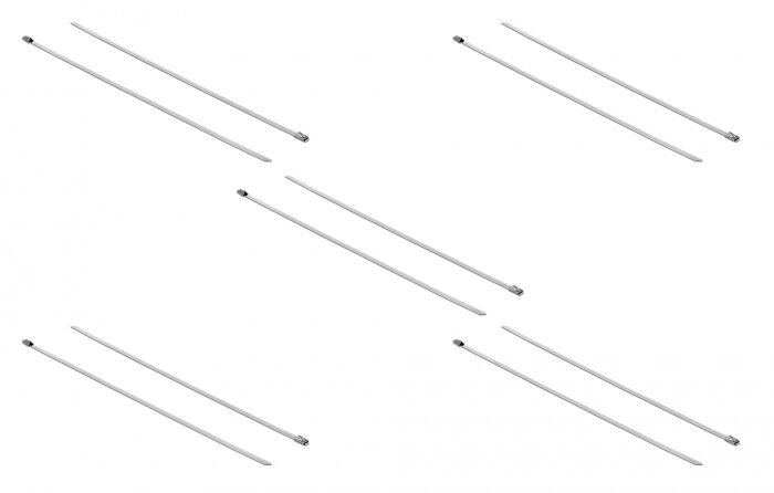 DELOCK μεταλλικός σφιγκτήρας καλωδίων 18770, 500x4.6mm, 10τμχ - Image 3