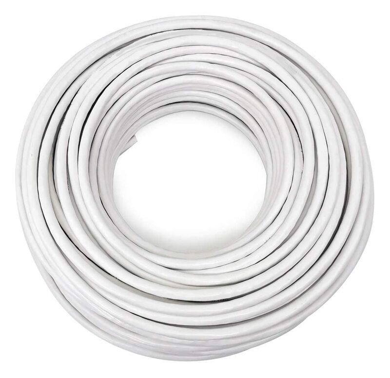 ACCORDIA ομοαξονικό καλώδιο τηλεόρασης 75OHM, 1mm, 100m, λευκό - Image 2