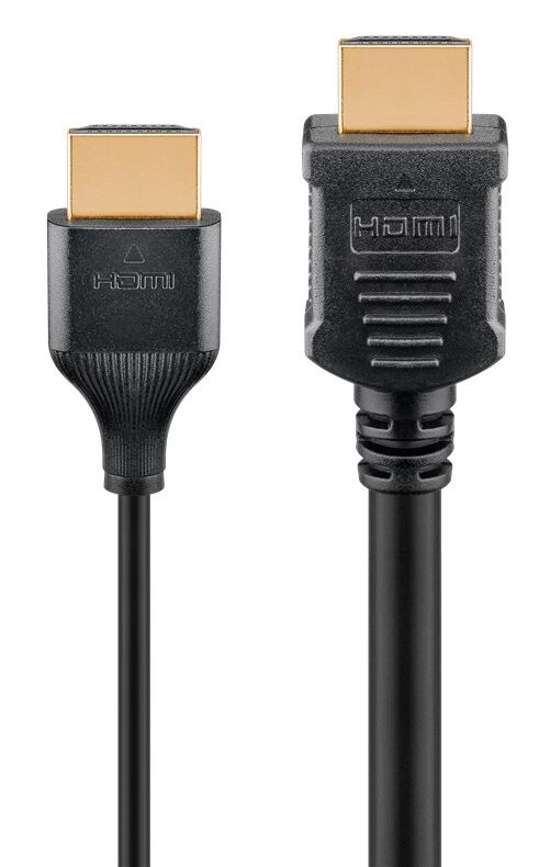 GOOBAY καλώδιο HDMI 75298 με Ethernet, slim, 8K/60Hz, 48 Gbps, 1m, μαύρο - Image 3