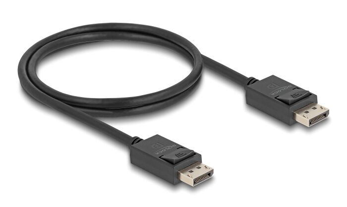 DELOCK καλώδιο DisplayPort 2.1 80492, 8K/60Hz 4K/120Hz 40 Gbps 1m, μαύρο - Image 2