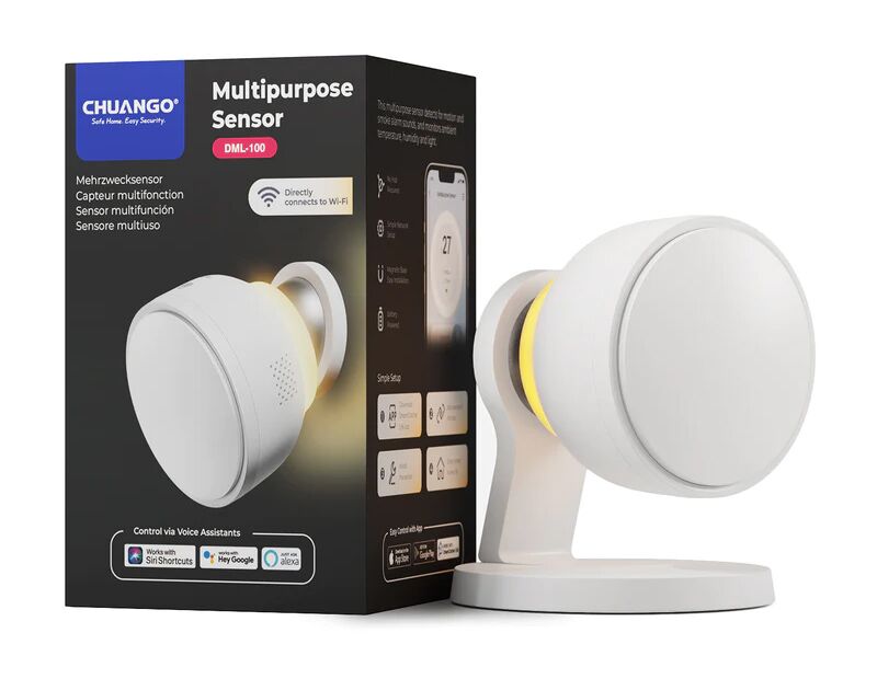 CHUANGO πολυλειτουργικός ανιχνευτής κίνησης/περιβάλλοντος DML-100, Wi-Fi - Image 3