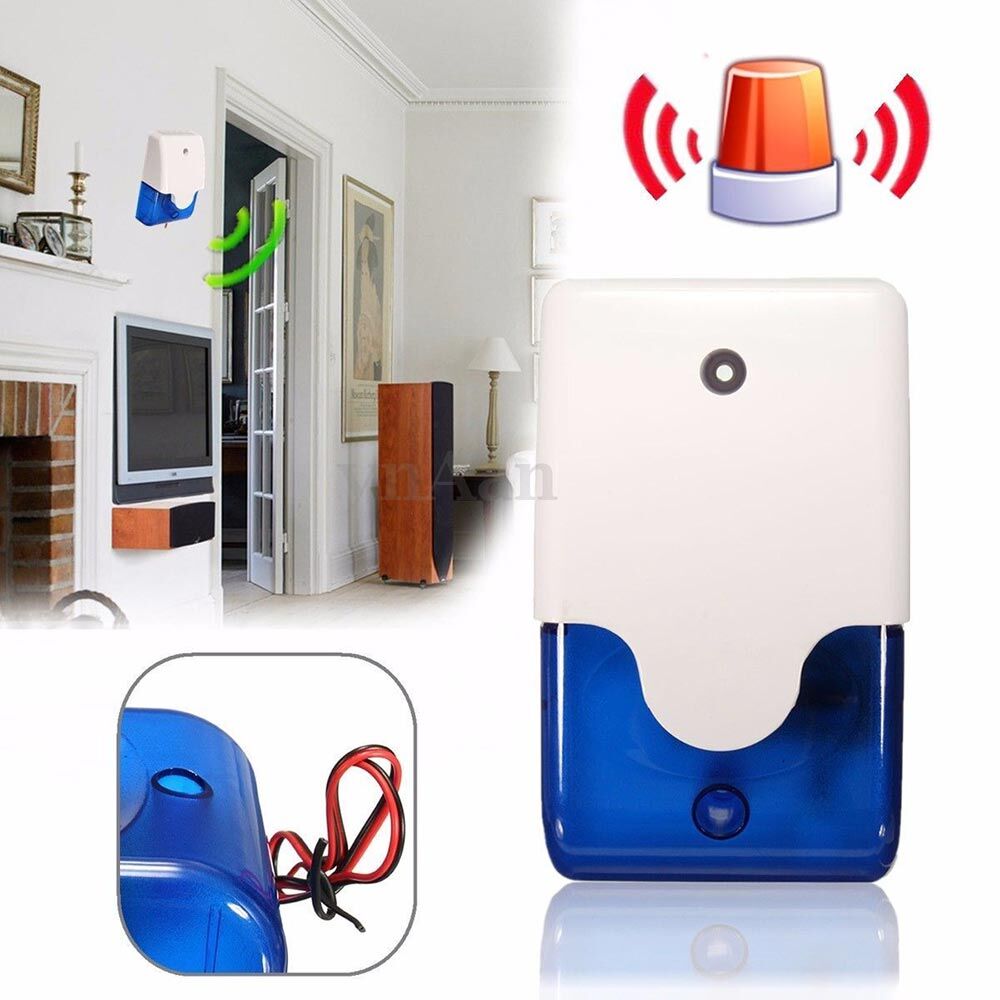 Σειρήνα πανικού Piezzo εσωτερικού χώρου HS-157, 12V, Blue - Image 2