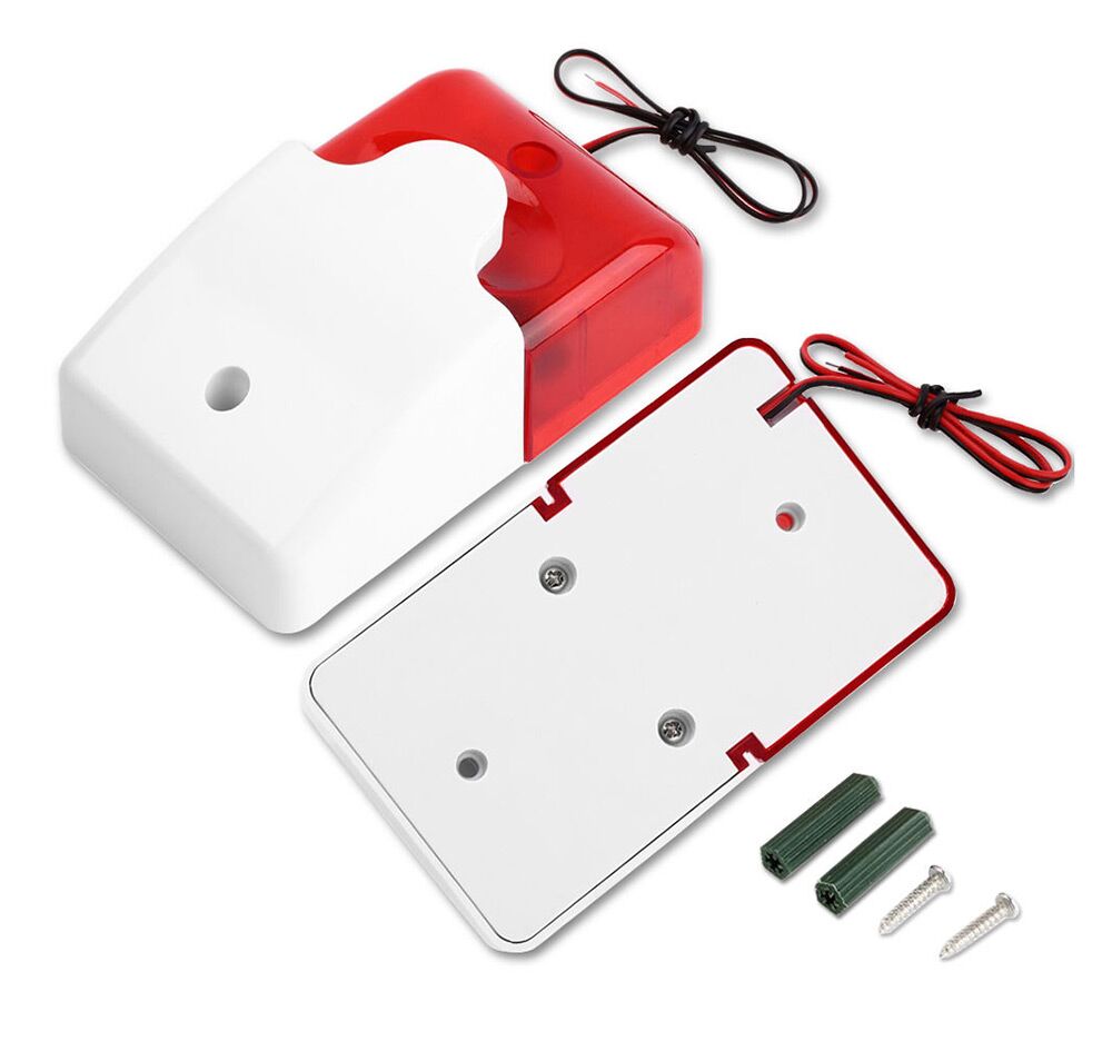 Σειρήνα πανικού Piezzo εσωτερικού χώρου HS-157, 12V, Red - Image 2