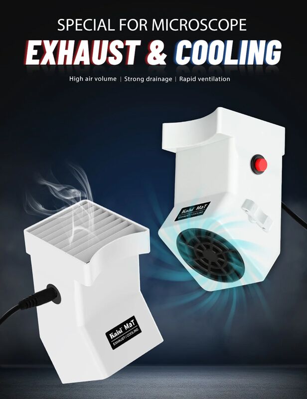 KAISI σταθμός απορρόφησης καπνού & fan ψύξης MaT Mini για μικροσκόπιο, 3W - Image 2