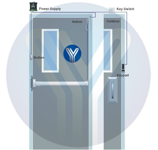 YLI ELECTRONIC χωνευτό μπουτόν PBK-810C, 86 x 86mm, 3Α, ασημί - Image 2