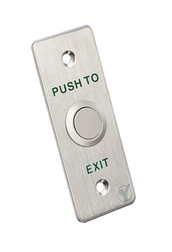 YLI ELECTRONIC χωνευτό μπουτόν PBK-814A, 35 x 90mm, 3Α, ασημί