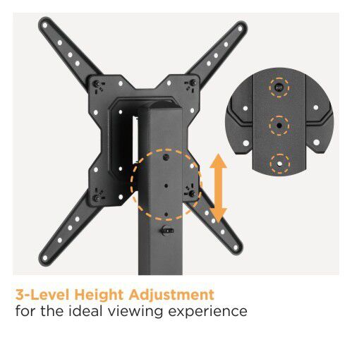 POWERTECH επιτραπέζια βάση τηλεόρασης PT-1281, 23-55", έως 40kg - Image 4