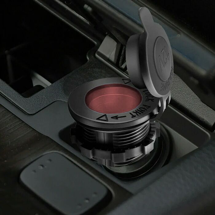 POWERTECH πρίζα αναπτήρα για σκάφη & οχήματα PTL-011, κόκκινο LED, 12V - Image 2