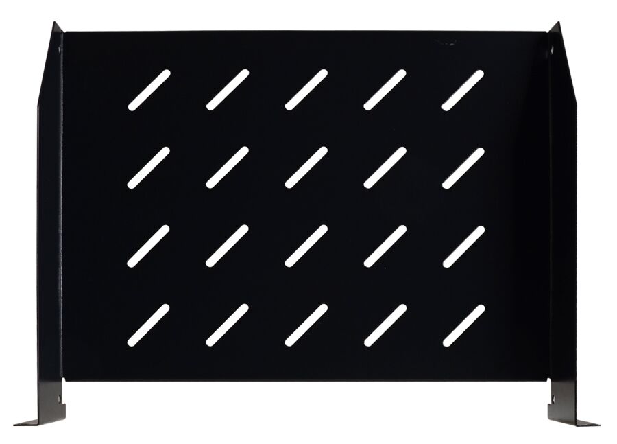 PULSAR σταθερό ράφι 19" RAPD600, για rack βάθους 600mm, 2U, μαύρο - Image 2