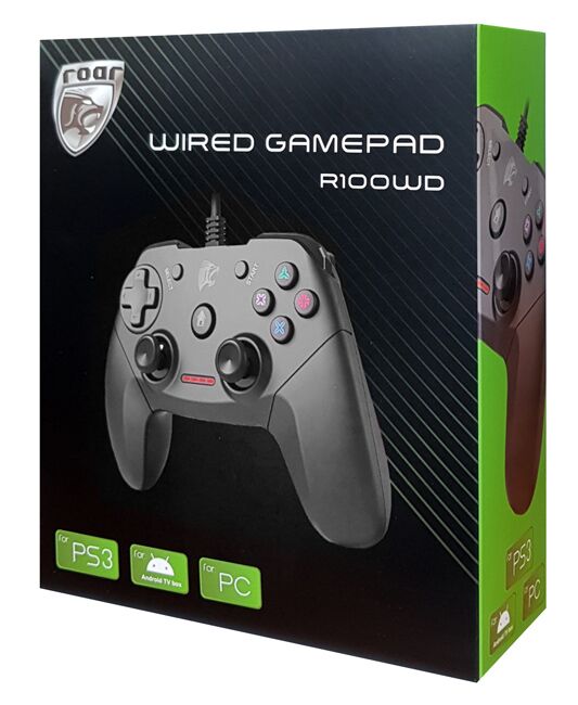 ROAR ενσύρματο gamepad R100WD, με vibration, PC, PS3 & Android TV box - Image 4