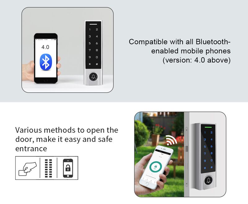 SECUKEY αυτόνομο πληκτρολόγιο πρόσβασης SCK-H3-BT, αδιάβροχο, Bluetooth - Image 2