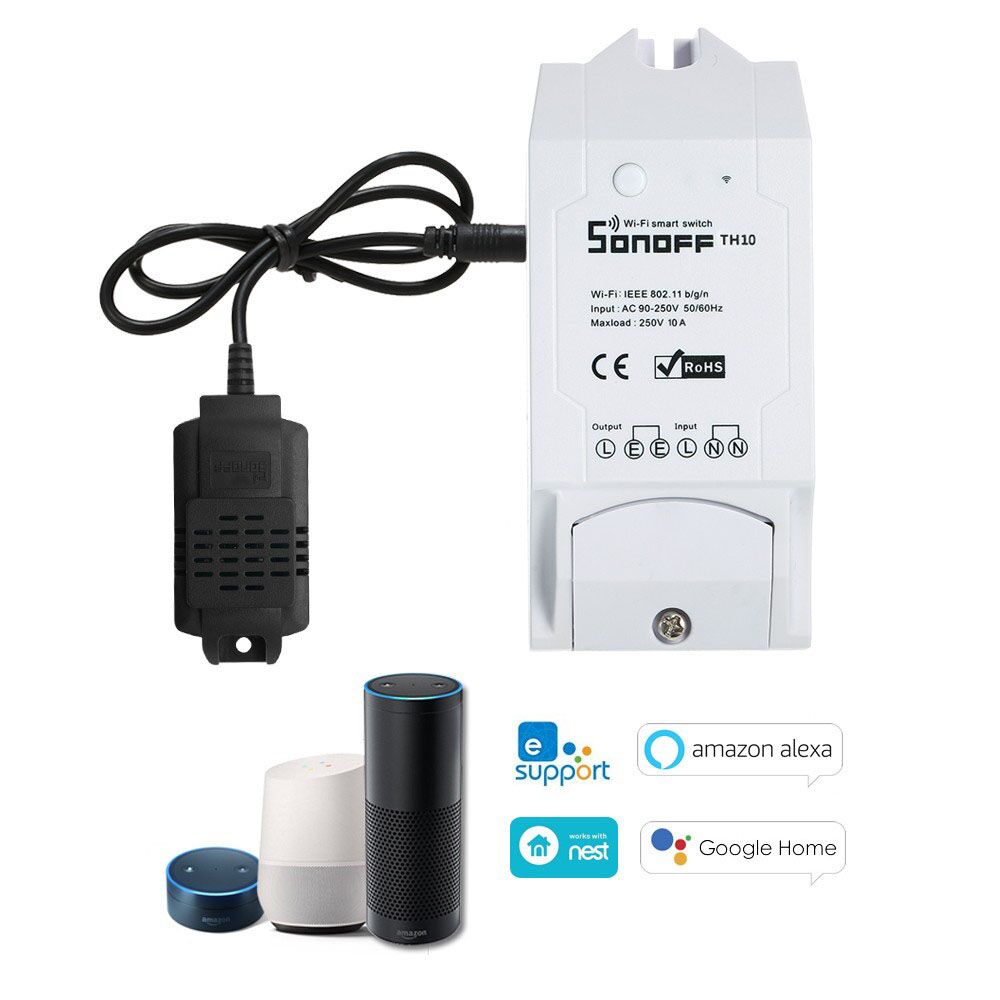 SONOFF Aισθητήρας θερμοκρασίας και υγρασίας SI7021, WiFi, 2.5mm, μαύρο - Image 3