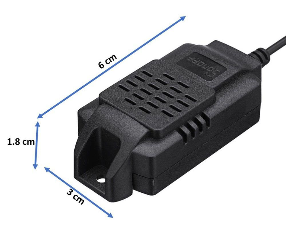 SONOFF Aισθητήρας θερμοκρασίας και υγρασίας SI7021, WiFi, 2.5mm, μαύρο - Image 5