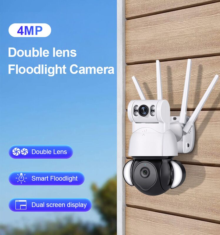 SECTEC smart κάμερα ST-428-4M-DL με προβολείς, dual lens, 4MP, Onvif PTZ - Image 3