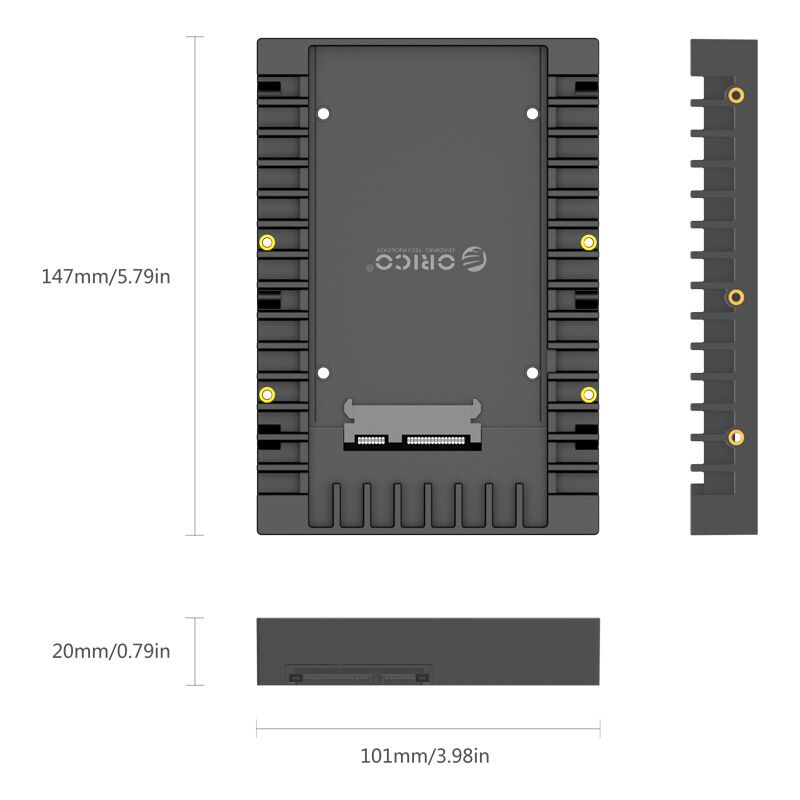 ORICO tray 3.5" για 2.5" HDD/SSD 1125SS-V1, 6Gbps, μαύρο - Image 6