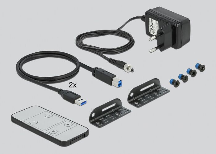 DELOCK HDMI KVM Switch 11481, 2 ports, USB 3.0, Audio, 4K/60Hz, μαύρο - Image 3