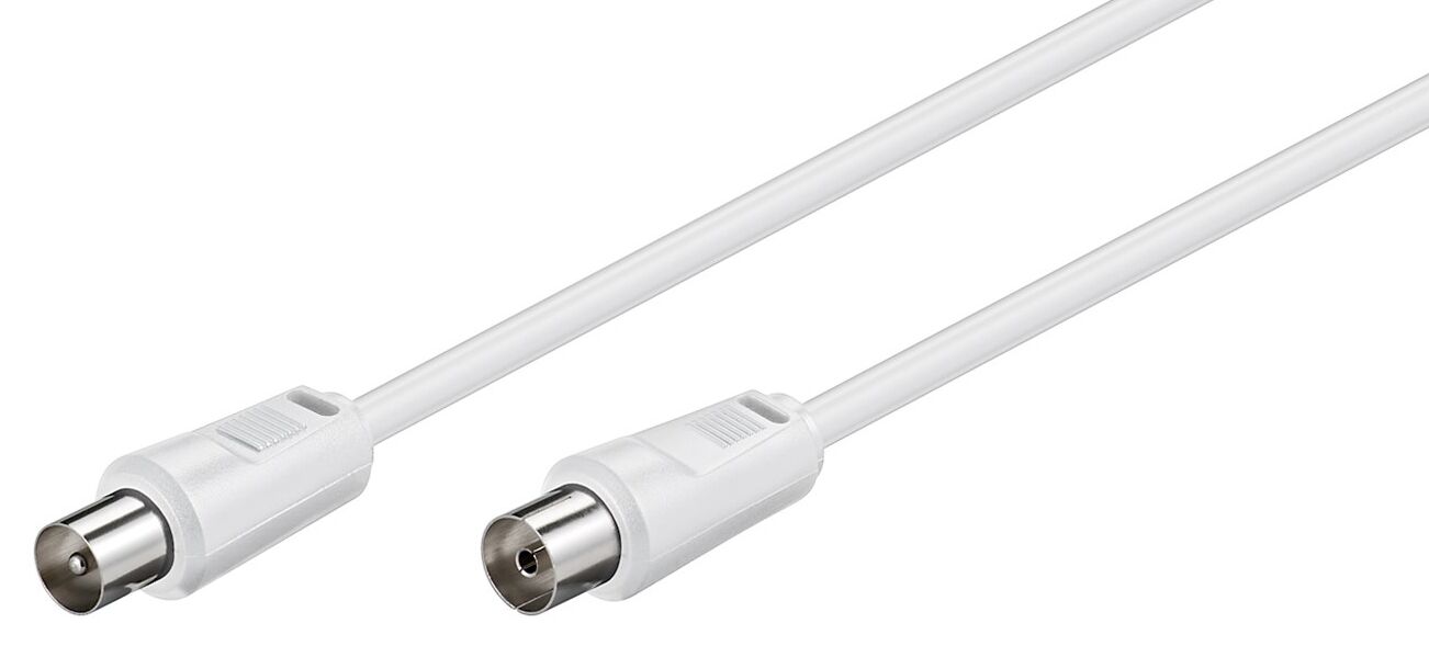 GOOBAY καλώδιο κεραίας αρσενικό σε θηλυκό 11510, <70dB, CCS, 1.5m, λευκό - Image 2