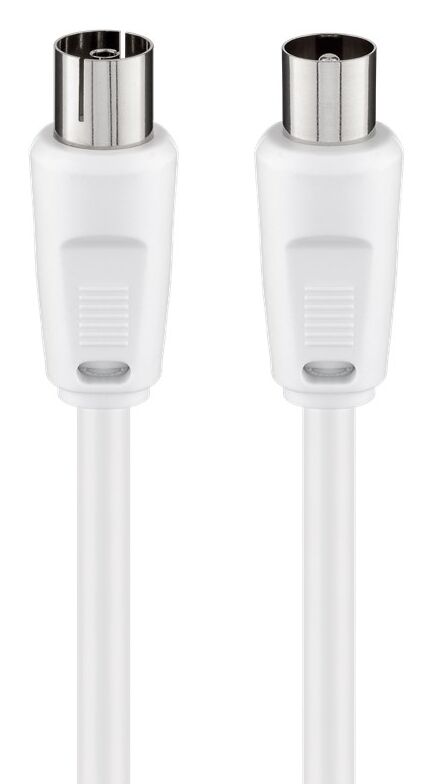 GOOBAY καλώδιο κεραίας αρσενικό σε θηλυκό 11510, <70dB, CCS, 1.5m, λευκό