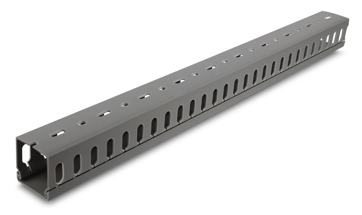 DELOCK cable management 22029, πλαστικό, 40x40mm, 1m, γκρι