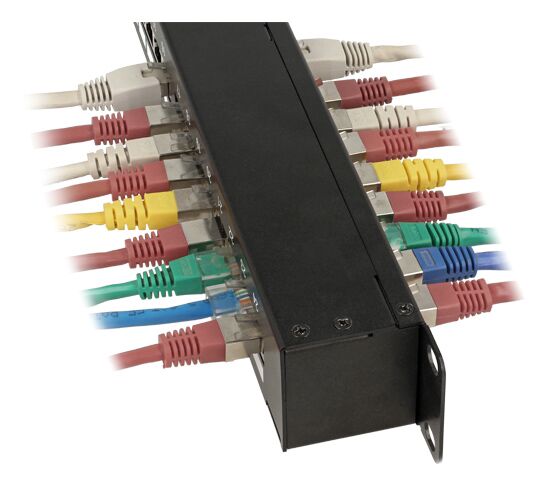 DELOCK patch panel 43295, 19"/1U, CAT 6, 24x coupler RJ45 ports, μαύρο - Image 2
