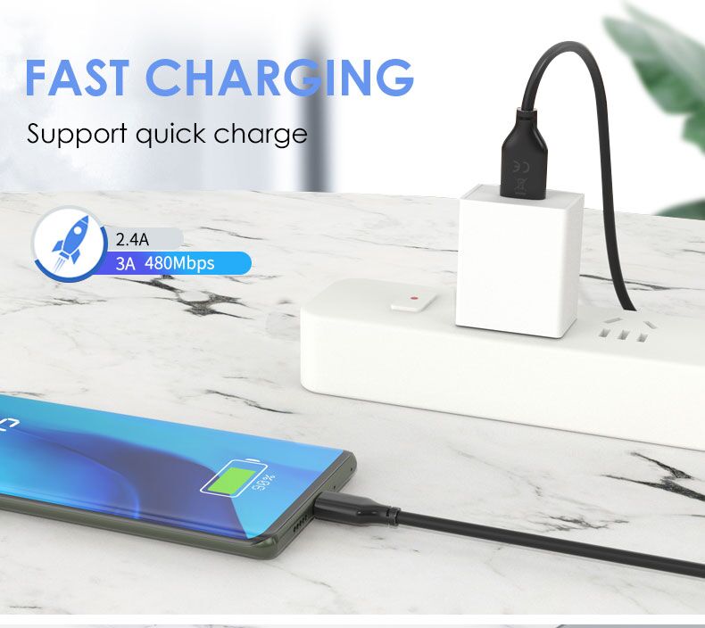 CABLETIME καλώδιο USB-C σε USB U323A, 3A, 480Mbps, 1m, μαύρο - Image 4