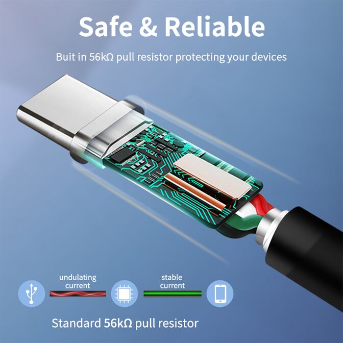 CABLETIME καλώδιο USB-C σε USB CMAMN, 3A, 5Gbps, 3m, μαύρο - Image 4