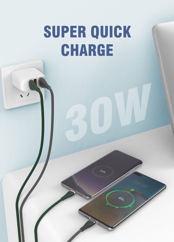 LDNIO καλώδιο Lightning σε USB LS691, 30W, 1m, γκρι - Image 2