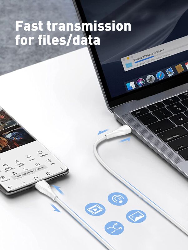 LDNIO καλώδιο USB-C σε USB-C LC611C, 65W PD, 1m, πράσινο - Image 3