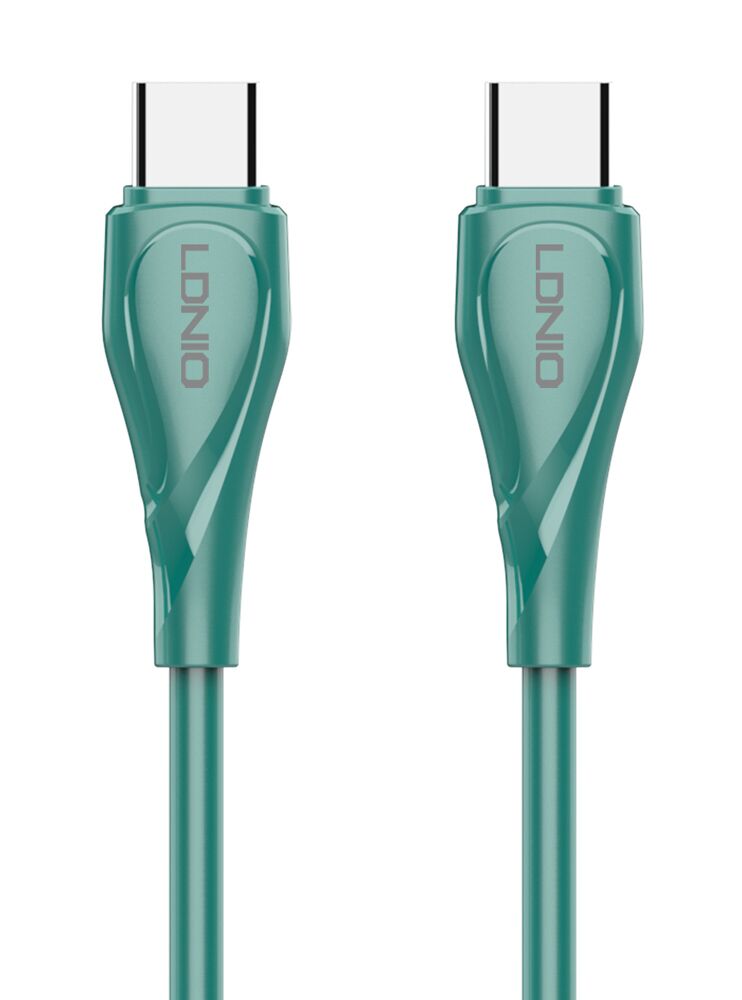 LDNIO καλώδιο USB-C σε USB-C LC611C, 65W PD, 1m, πράσινο