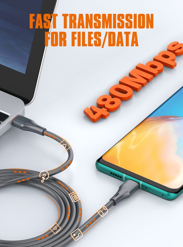 LDNIO καλώδιο USB-C σε USB-C LC631C, 65W PD, 1m, πράσινο - Image 3