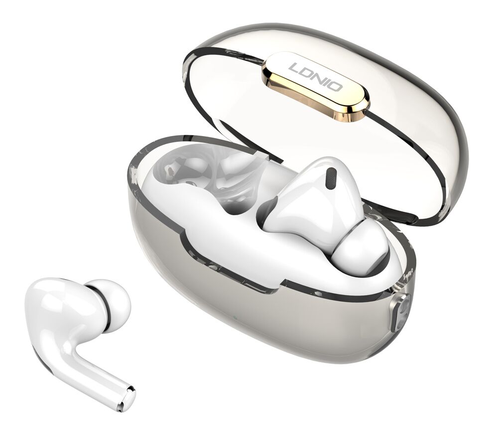 LDNIO earphones με θήκη φόρτισης T02, True Wireless, HiFi, Φ13mm, λευκά - Image 8