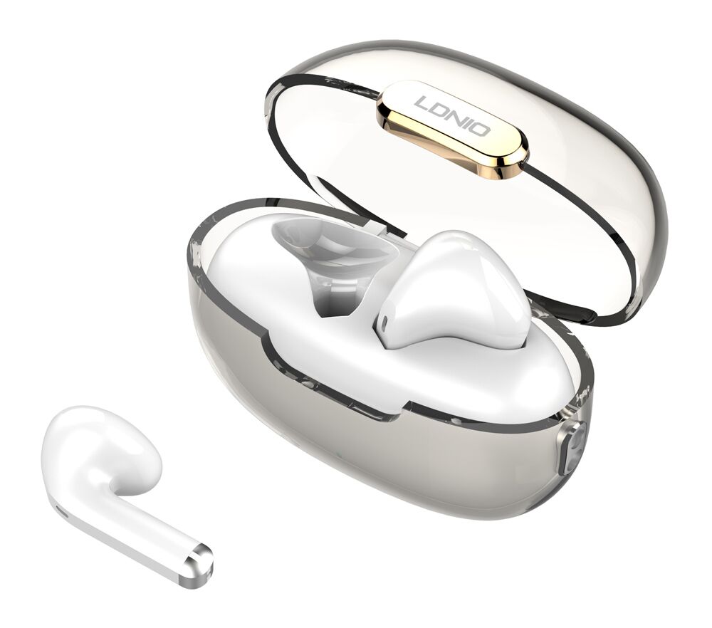 LDNIO earphones με θήκη φόρτισης T03, True Wireless, HiFi, Φ13mm, λευκά - Image 8
