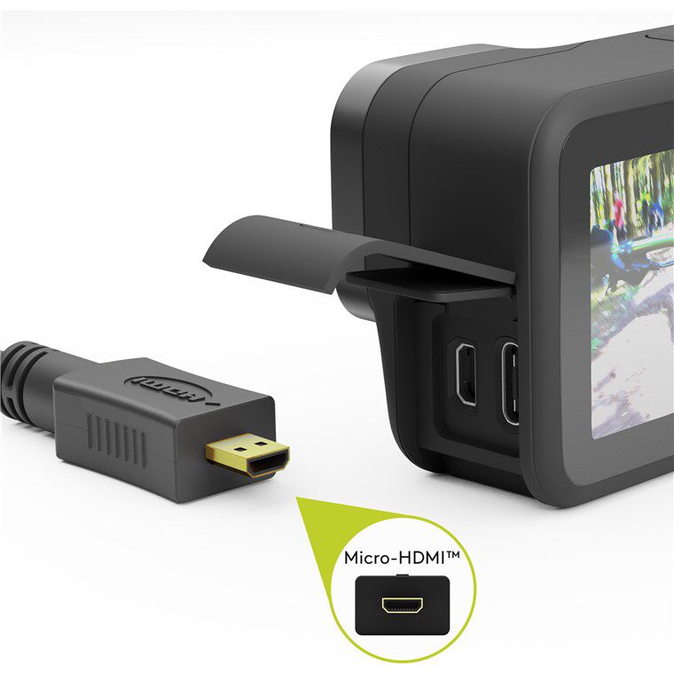 GOOBAY καλώδιο micro HDMI σε HDMI 53786 με Ethernet, 4K/60Hz, 3m, μαύρο - Image 2