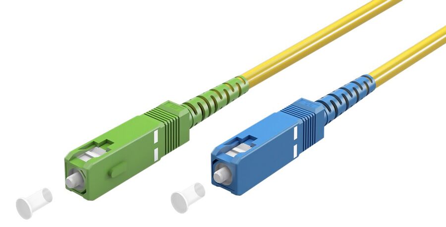 GOOBAY καλώδιο οπτικής ίνας SC-APC 59662, Singlemode OS2, 10m, κίτρινο