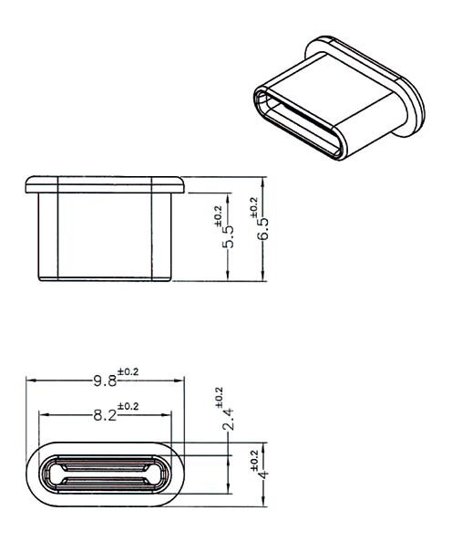 DELOCK κάλυμμα προστασίας για θύρα USB-C 64014, μαύρο, 10τμχ - Image 3
