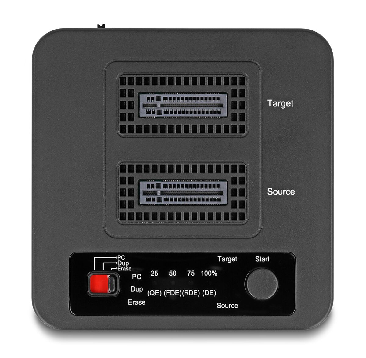 DELOCK docking station για M.2 NVMe SSD 64300, 2 θέσεων, 20Gbps, clone/erase function, μαύρο - Image 4