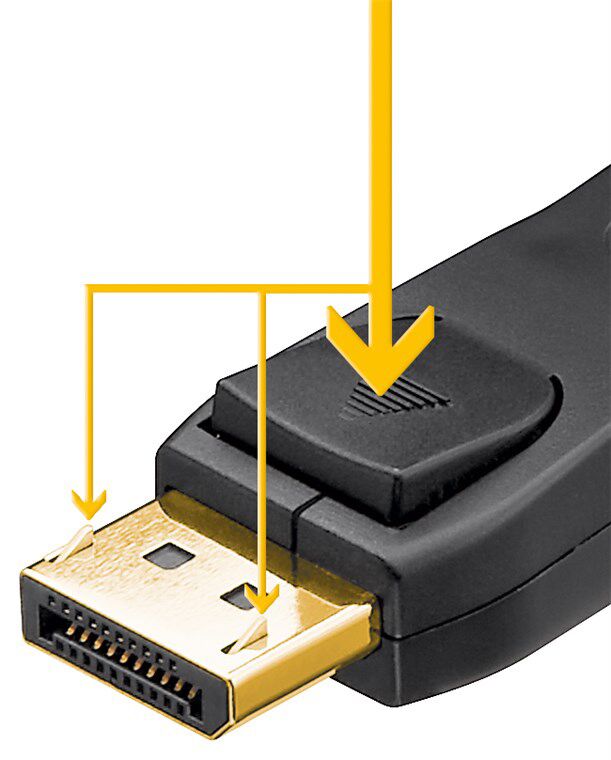 GOOBAY καλώδιο DisplayPort 64797, 8K/60Hz, 32.4 Gbps, 1m, μαύρο - Image 3