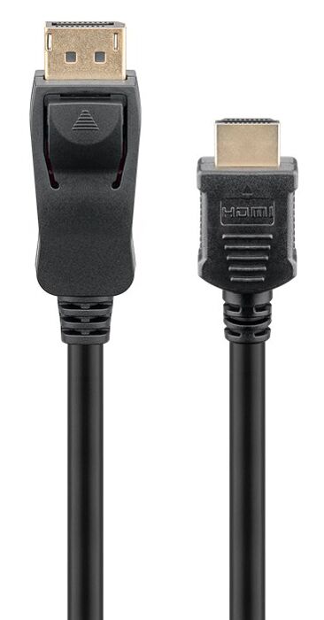 GOOBAY καλώδιο DisplayPort σε HDMI 64836, 4K/30Hz, 2m, μαύρο - Image 2