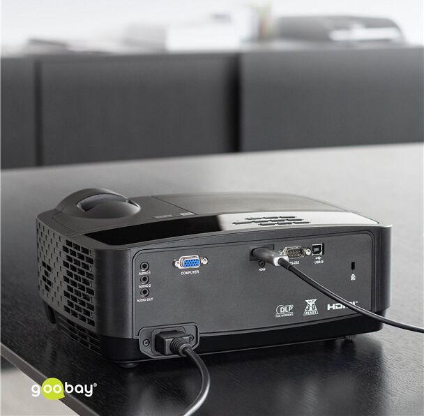 GOOBAY καλώδιο HDMI 2.1 65560 με Ethernet, 8K/60Hz, 48 Gbps, 30m, μαύρο - Image 2