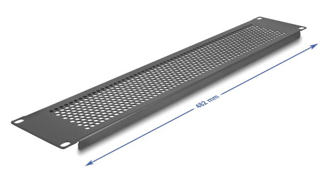 DELOCK κάλυμμα panel 67036 για 19"/2U rack, με αεραγωγούς, μαύρο - Image 3