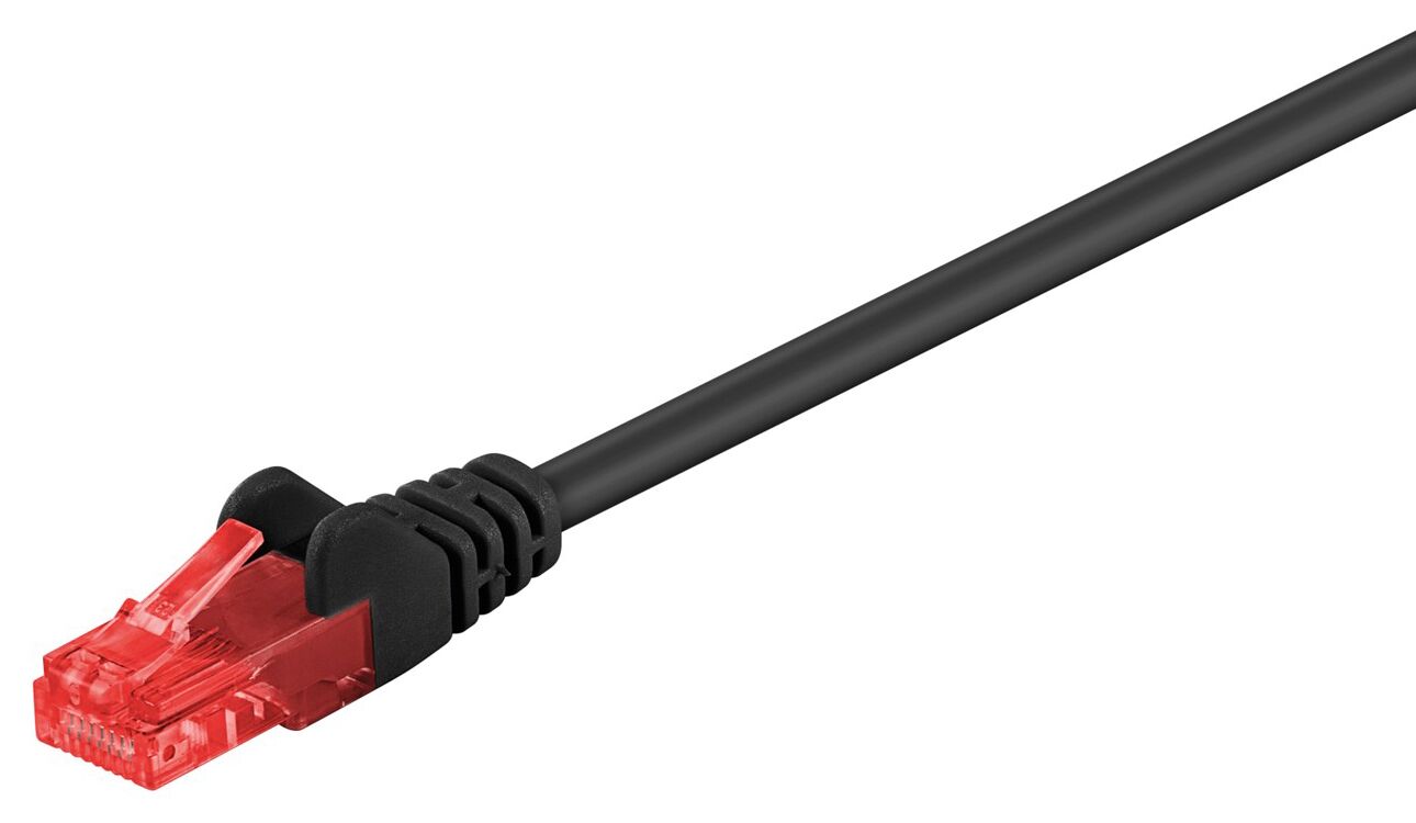 GΟOBAY καλώδιο δικτύου 68677, CAT 6 U/UTP, CCA, PVC, 1m, μαύρο