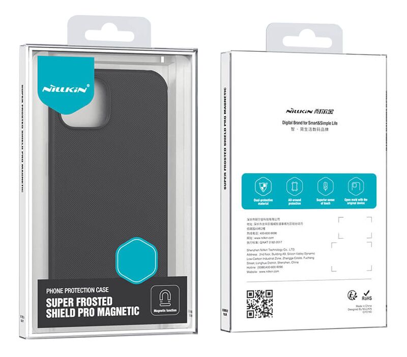 NILLKIN θήκη Super Frosted Shield Pro Magnetic για iPhone 15, μαύρη - Image 5