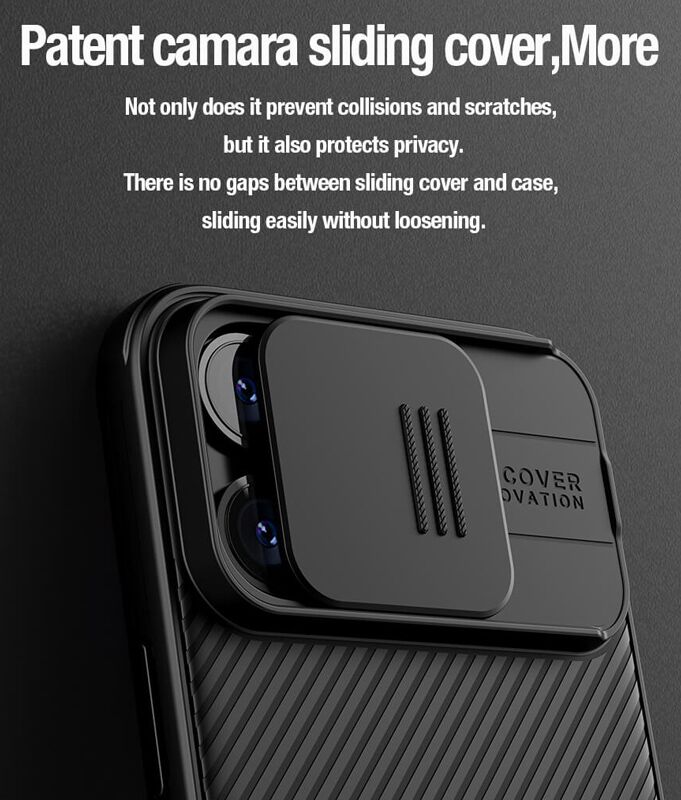 NILLKIN θήκη CamShield Pro Magnetic για iPhone 15 Pro Max, μαύρη - Image 3