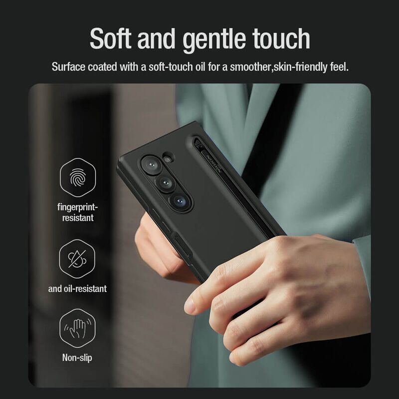 NILLKIN θήκη Flex Pure Fold για Samsung Galaxy Z Fold 6 5G, με στυλό αφής, μαύρη - Image 2