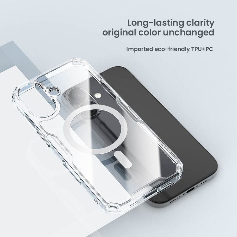 NILLKIN θήκη Nature TPU Pro Magnetic για iPhone 16, διάφανη - Image 4