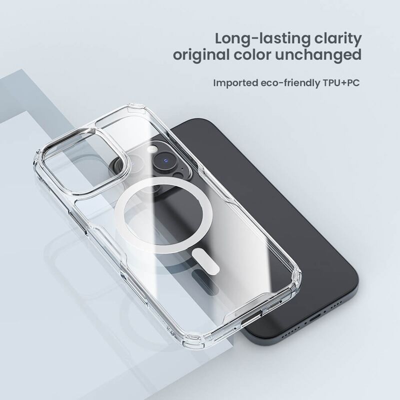 NILLKIN θήκη Nature TPU Pro Magnetic για iPhone 16 Pro, διάφανη - Image 4