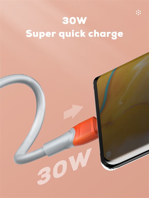 LDNIO καλώδιο Lightning σε USB LS601, 30W, 1m, γκρι - Image 2