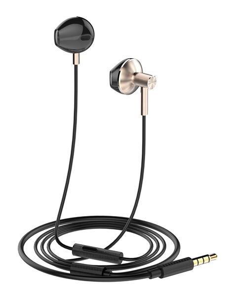 LDNIO earphones με μικρόφωνο HP09, 3.5mm σύνδεση, Φ13mm, 1.2m, ροζ χρυσό - Image 3