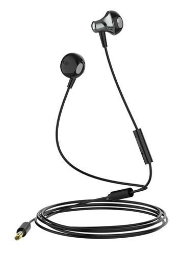 LDNIO earphones με μικρόφωνο HP08, 3.5mm σύνδεση, Φ13mm, 1.2m, γκρι - Image 3
